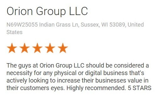 Orion Group LLC, Sussex WI - Review on Google+ Local Listing