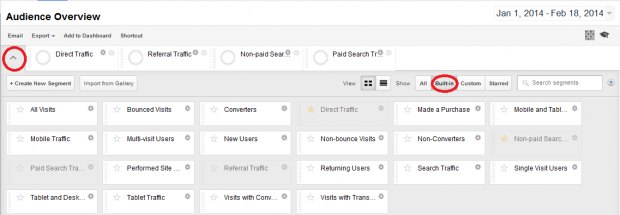 image of Google Analytics: Audience Overview