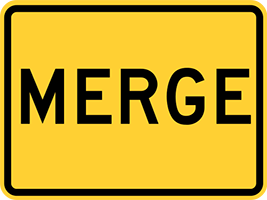 Merge Traffic Sign